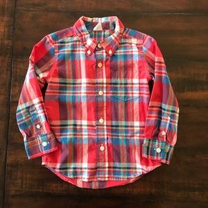 Gap toddler button down long sleeves